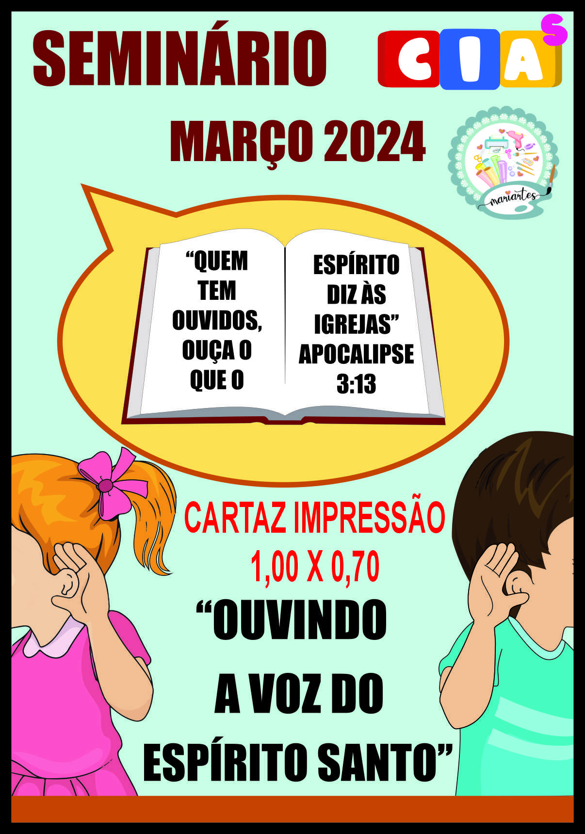 Cartaz PARA IMPRESSÃO Marco 2024 1,00 x 0,70